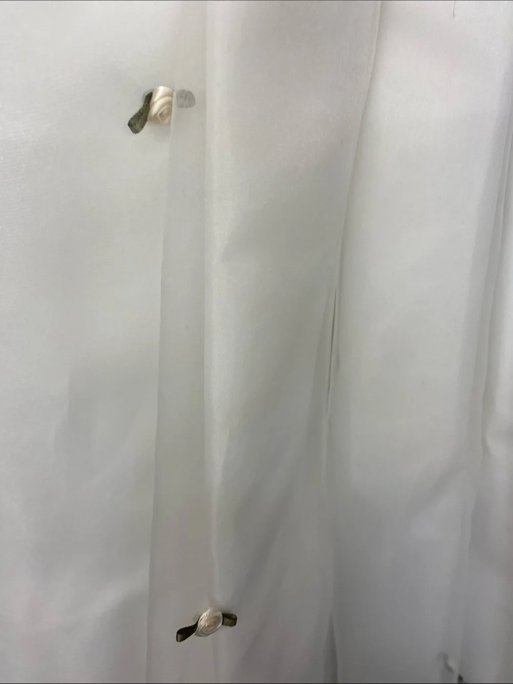 Ivory Flower-Accented Girls' Formal Dress